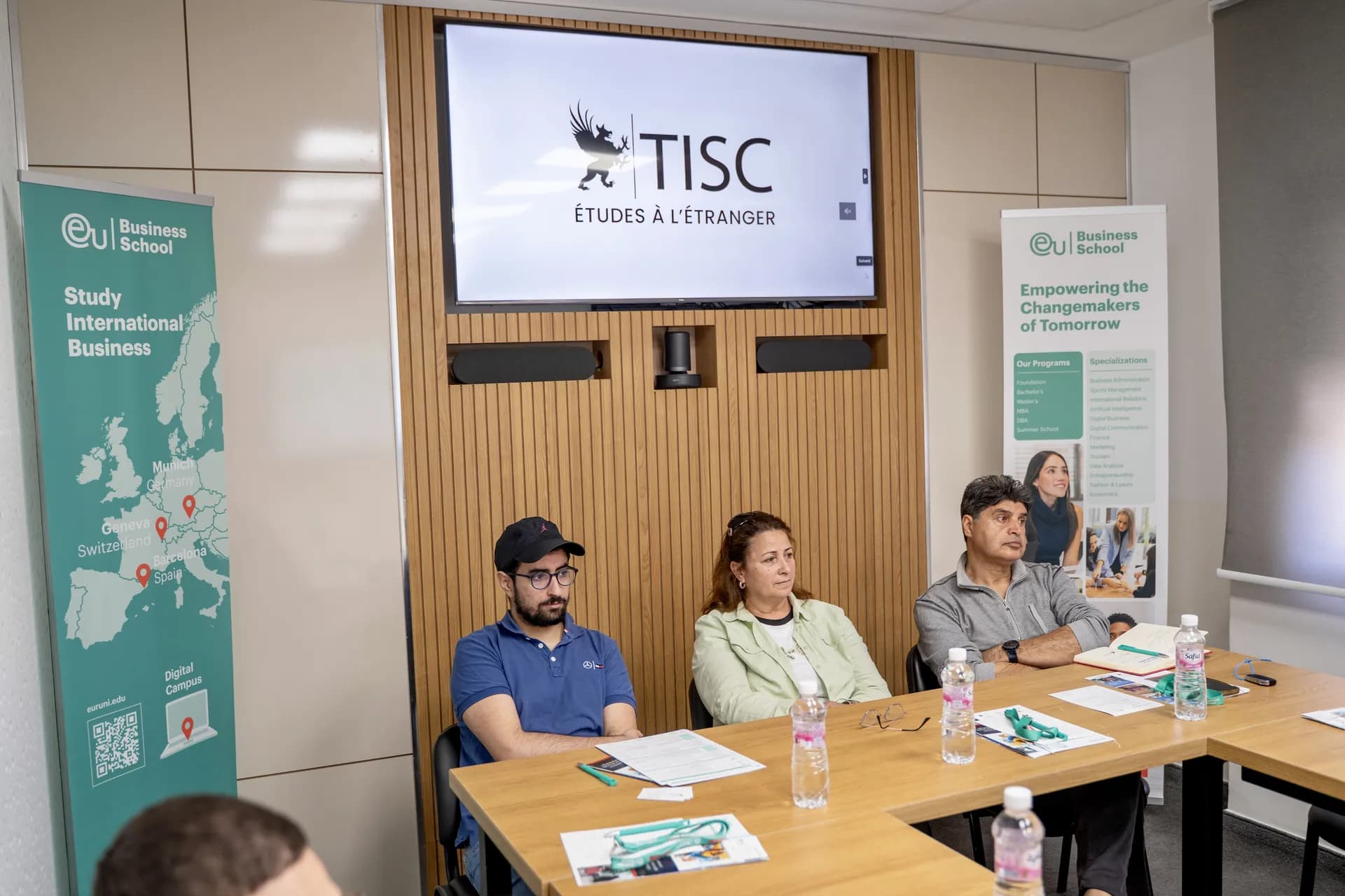 Session d’information TISC × EU Business School avec des participants